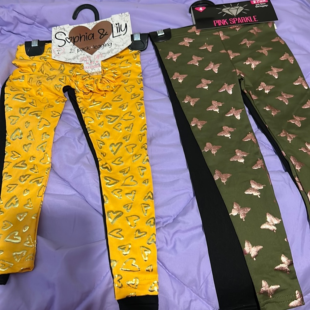 Girls 2 pack leggings